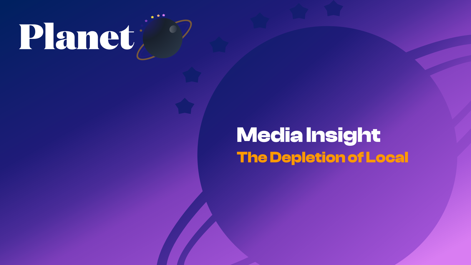 Image for Why Hyperlocal Media is better and Depletion is a threat.