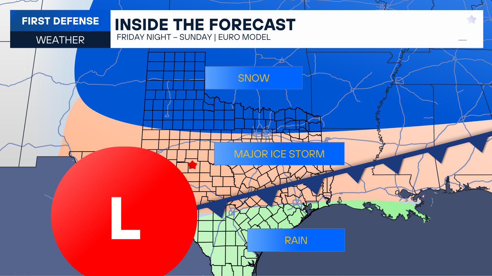 Image for Major Winter Storm On the Way Across the South